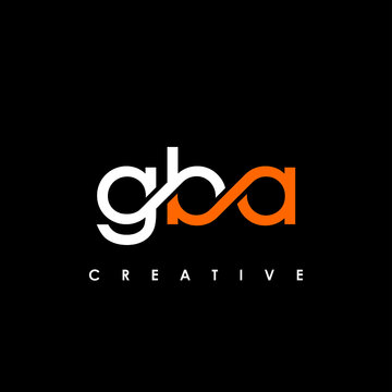 GBA Letter Initial Logo Design Template Vector Illustration
