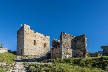 Fototapeta na wymiar citadel Vauban in Seyne les Alpes in the french Region provence des haut alpes