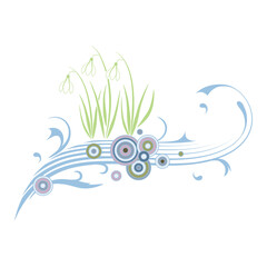 spring snowdrop flower