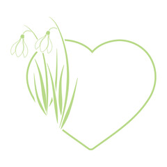 spring snowdrop flower