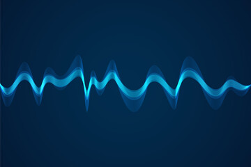 Sound wave background. Wave of musical soundtrack