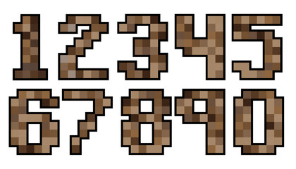 pixel font 8 bit style