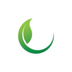 Logos of green Tree leaf ecology
