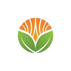 Logos of green Tree leaf ecology