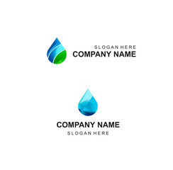 logo for eco water drop