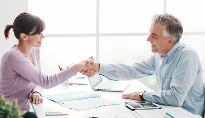 Successful job interview