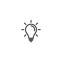 Light bulb icon vector for web, computer and mobile app