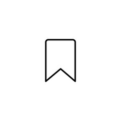 Bookmark icon vector for web, computer and mobile app