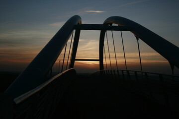 Brücke beim Sonnenuntergang