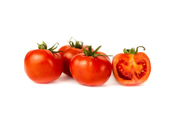 Tomatoes on a white background for internet and eshop use