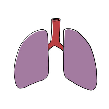 不健康な肺のイメージ