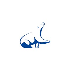 Polar Bear Logo Design Template
