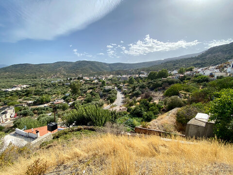 View from Kritsa town Crete Island