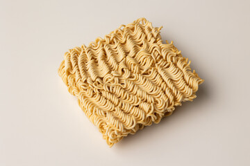 Crispy instant noodle salty. Snacks Fast food or junk food snacks unhealthy concept.