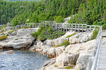 Quebec; Canada- june 25 2018 : the village of Tadoussac