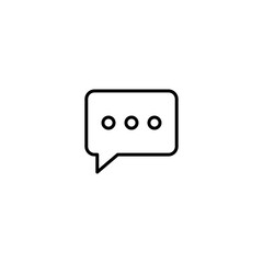 Chat icon vector for web, computer and mobile app
