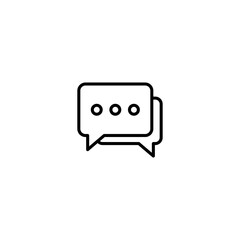 Chat icon vector for web, computer and mobile app