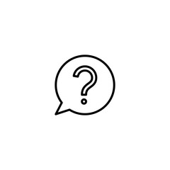 Question icon vector for web, computer and mobile app