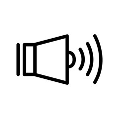 Audio, sound, volume, volume control, volume line icon. simple illustration. mobile concept app line icon and web design. Editable stroke. Design template vector