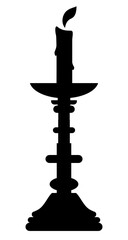 Vector decoration object element retro of candlestick symbols