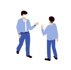 Protected in a mask people epidemic against