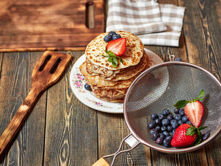 Very tasty pancakes for Maslenitsa