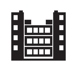 Obraz premium Vector element silhouette single house construction building