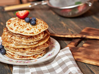 Very tasty pancakes for Maslenitsa