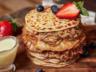 Very tasty pancakes for Maslenitsa
