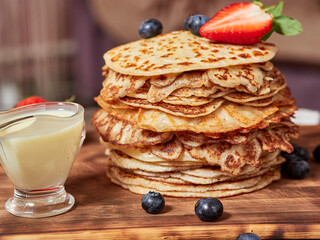 Very tasty pancakes for Maslenitsa
