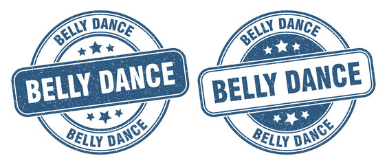 belly dance stamp. belly dance label. round grunge sign