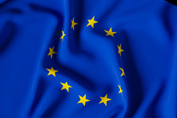 official flag of the european union 3d render illustration