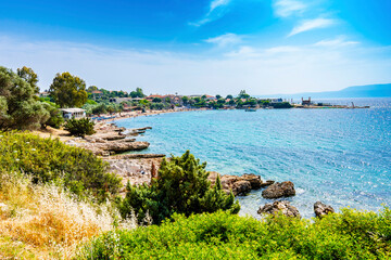 Akkum Beach in Sigacik Village in Turkey