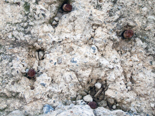 Wall texture, hole, background, tree bark, strokes, cracks, rust, stones, asphalt