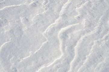 Fototapeta na wymiar wind blown snow after a blizzard