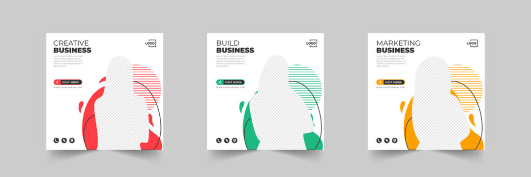 digital marketing social media post template