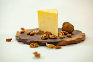 cheese plate, nuts, honey, figs