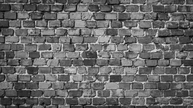 Fototapeta gray brick wall with visible texture. background