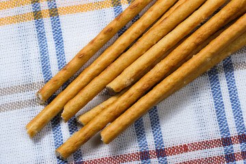 Sweet appetizer baked pastry sticks