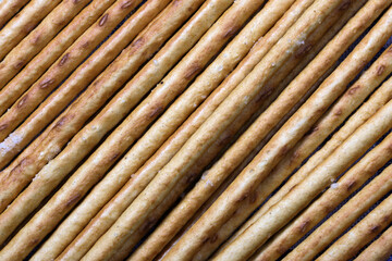 Sweet appetizer baked pastry sticks