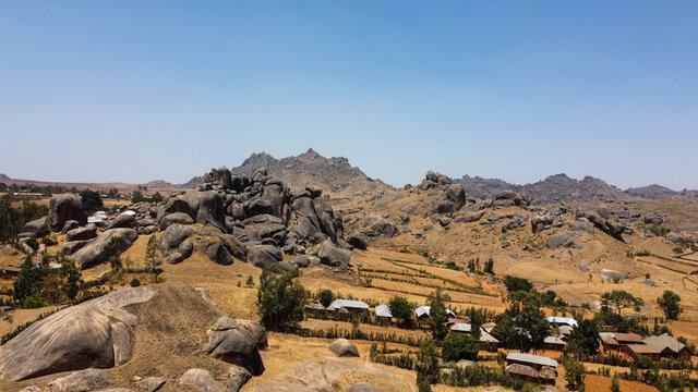 Scenic rocky landscape in Jos city Nigeria