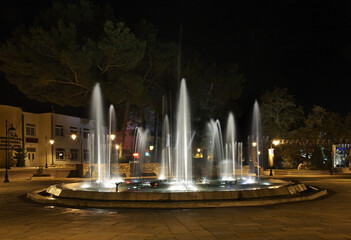 Fototapeta na wymiar Fountain in Polikastro. Administrative region Central Macedonia. Greece