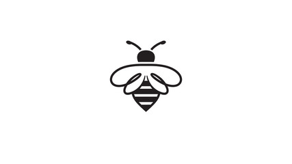 Creative Bee Insect Abstract Logo Vector
