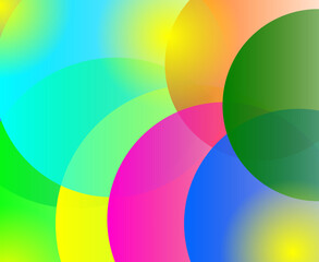 Abstract coloured circles