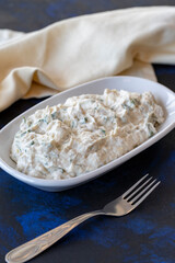 Eggplant Dip Baba Ghanoush / Ganoush (Mutabbal). Traditional Middle Eastern cuisine Eggplant Dip Baba Ghanoush appetizer.
