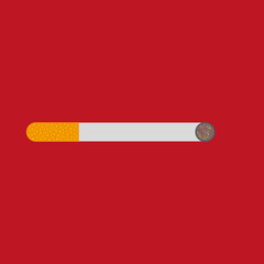 Flat smoke icon. Cigarette symbol. Logo design element