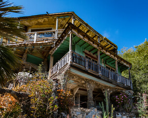 The Nitt Witt mansion as seen from the road upon entrance to the home