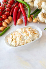 Healthy vegetarian dish Ali nazik meze. Traditional Middle Eastern cuisine appetizer