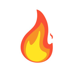 Vector Collection of Flame. Simple fireball design Campfire and fire prevention ideas