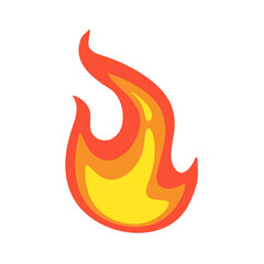 Vector Collection of Flame. Simple fireball design Campfire and fire prevention ideas